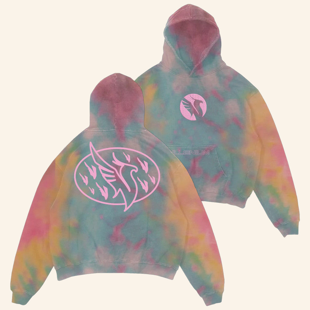 Illenium Merch Phoenix Tie Dye Hoodie Gifts For Best Friends Illenium Merch Phoenix Tie Dye Hoodie Gifts For Best Friends
