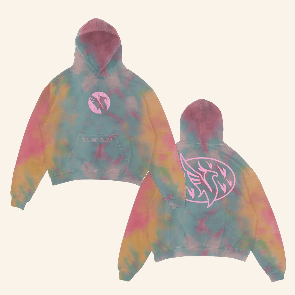 Illenium Merch Phoenix Tie Dye Hoodie Gifts For Dudes Illenium Merch Phoenix Tie Dye Hoodie Gifts For Dudes