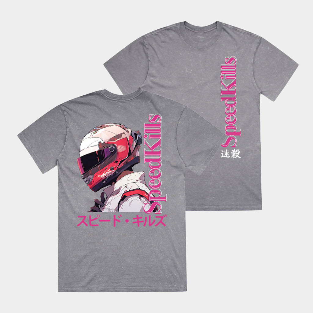 Illest Brand Merch Speed Kills Washed T-Shirt Birthday Present For Girlfriend