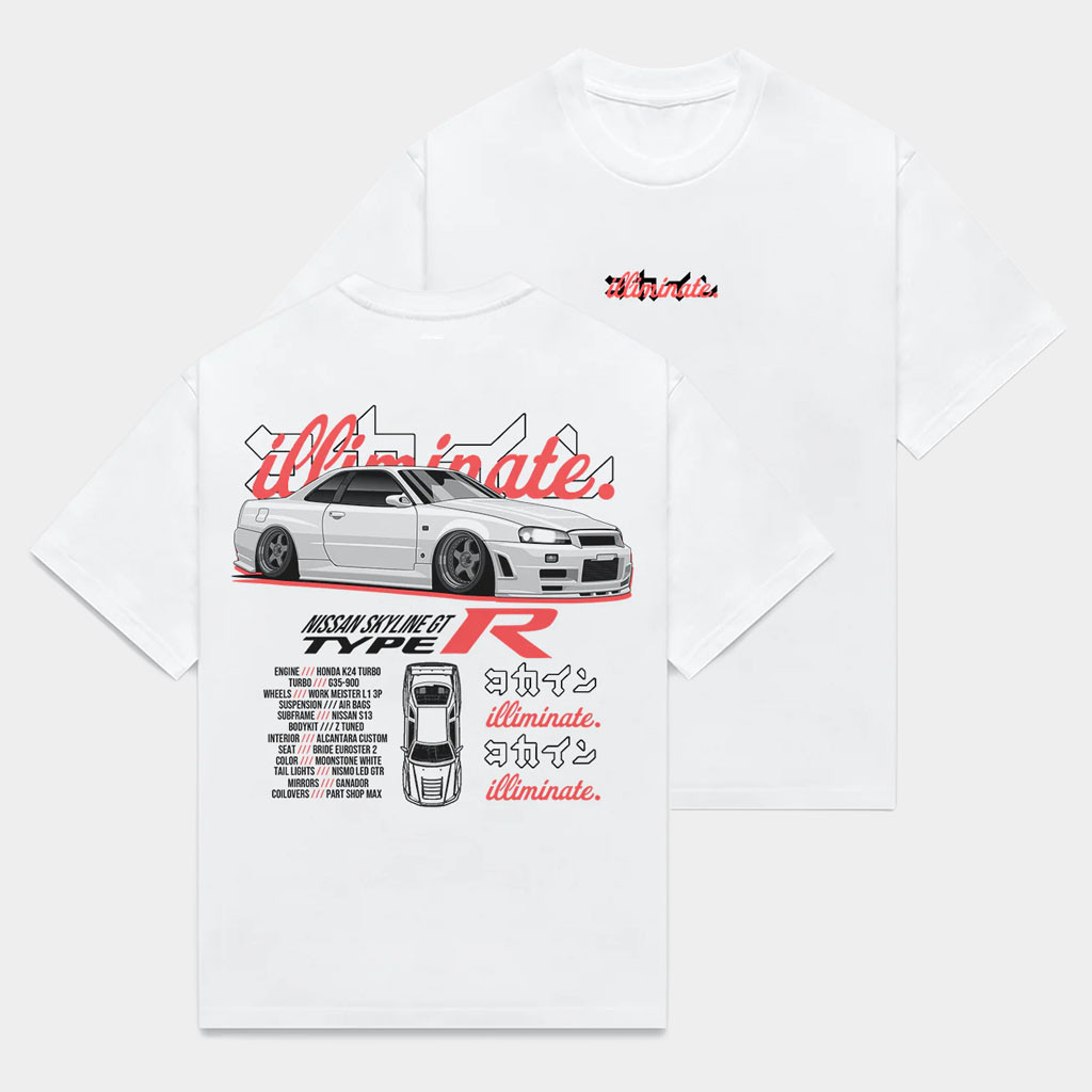 Illiminate Merch R34 GT TYPE R T-Shirt Birthday Ideas For Husband