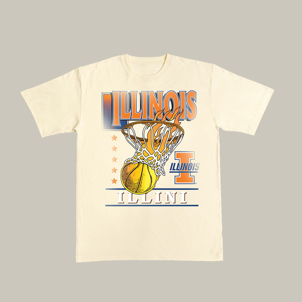 Illinois 2026 March Madness T-Shirt 2026 NCAA Basketball Clothes Game Day Gift For Him