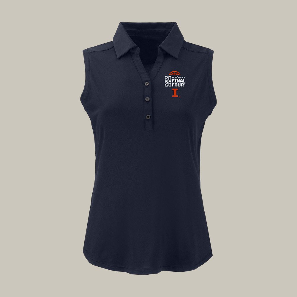 Illinois 2026 NCAA Men's Basketball Final Four Sleeveless Polo Shirt March Madness Clothes