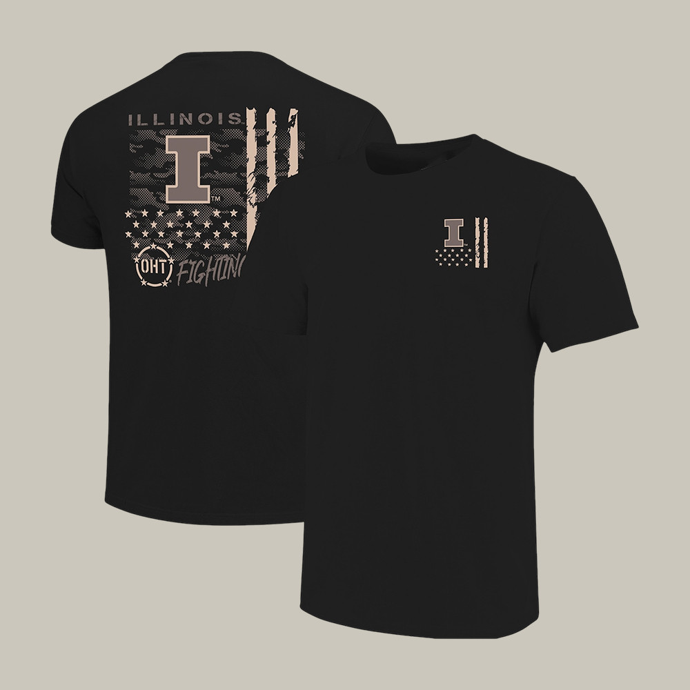 Illinois 2026 NCAA Men's Basketball Final Four T-Shirt American Flag March Madness Clothes