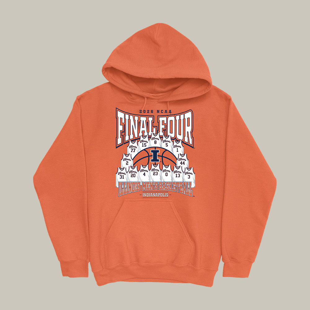 Illinois Basketball Final Four 2026 Hoodie 2026 NCAA Men's Basketball Apparel Fan Gear