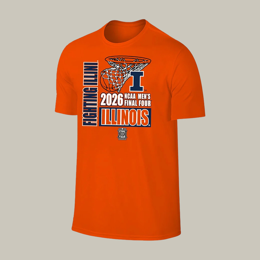 Illinois Basketball Final Four 2026 T-Shirt 2026 NCAA Men's Basketball Clothes Present For Huge Fans