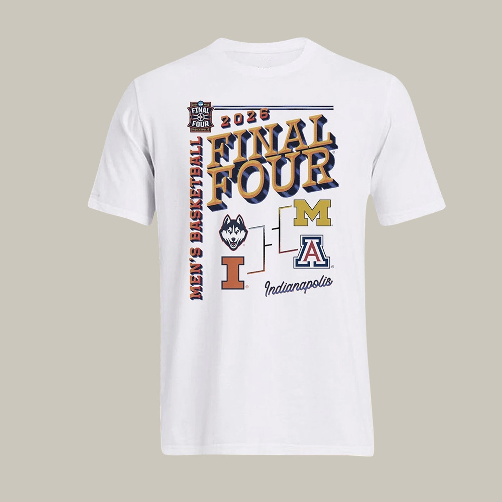 Illinois Basketball Final Four Bracket T-Shirt 2026 NCAA Men's Basketball Clothes Gift For Him
