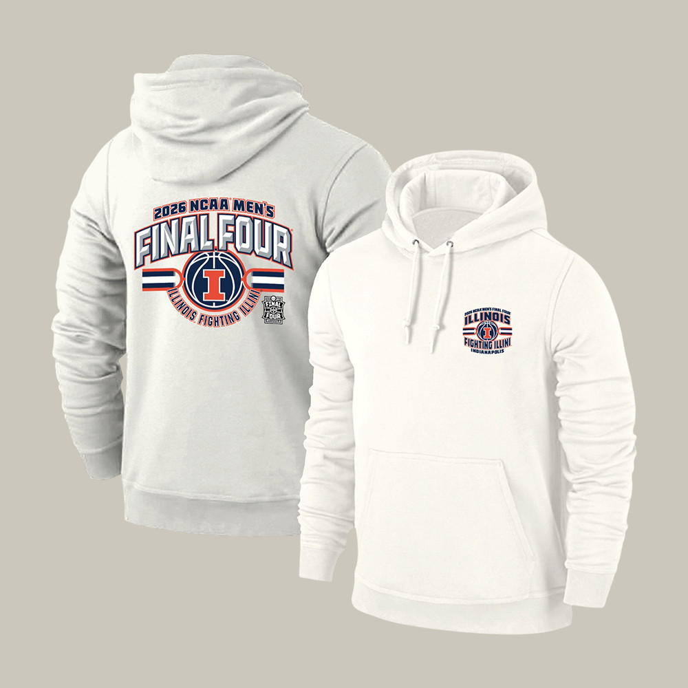 Illinois Basketball Final Four Hoodie 2026 NCAA Men's Final Four Hooded Sweatshirt