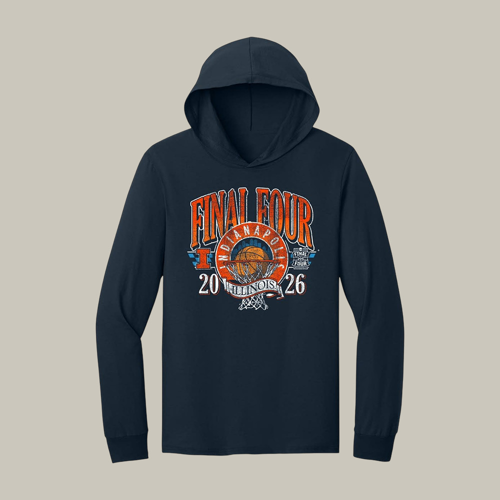 Illinois Basketball Final Four Hoodie Illinois Fighting Illini Apparel March Madness Gear