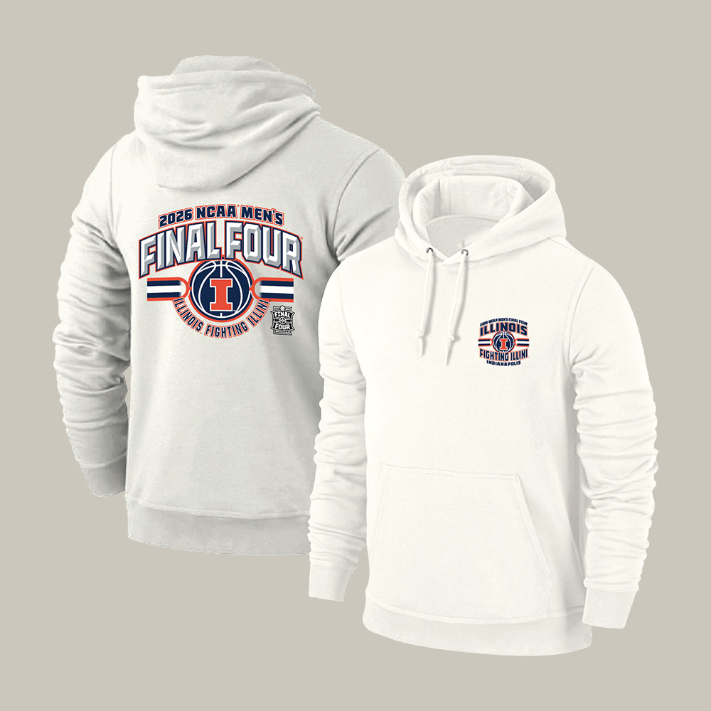 Illinois Basketball Final Four Hoodie Illinois Fighting Illini Apparel March Madness Gift