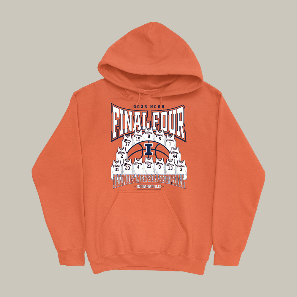 Illinois Basketball Final Four Hoodie March Madness Bracket Apparel Game Day Gear