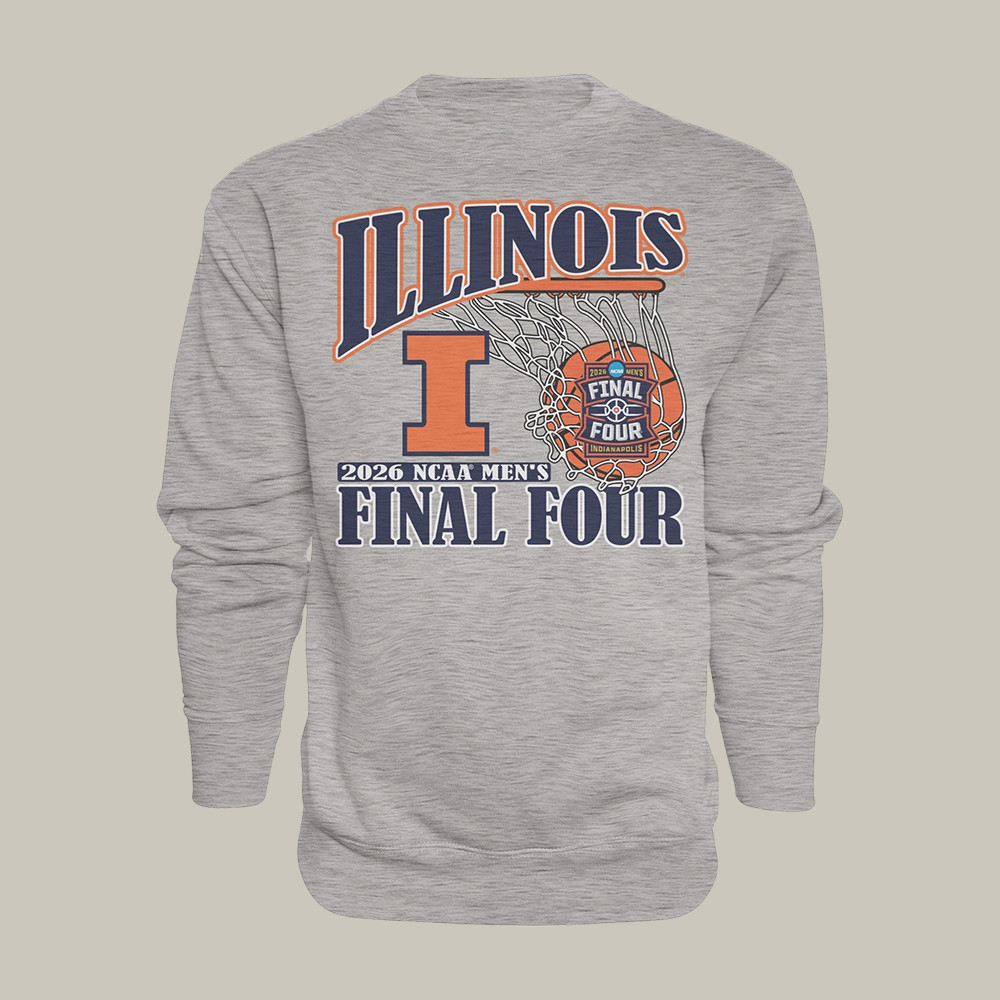 Illinois Basketball Final Four Sweatshirt 2026 NCAA Men's Final Four Apparel Present For Father's Day