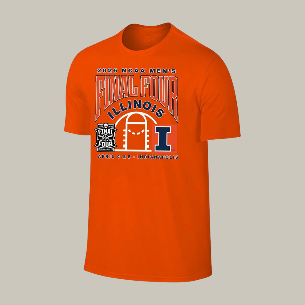 Illinois Basketball Final Four T-Shirt 2026 NCAA Men's Final Four Clothes Best Fan Gifts