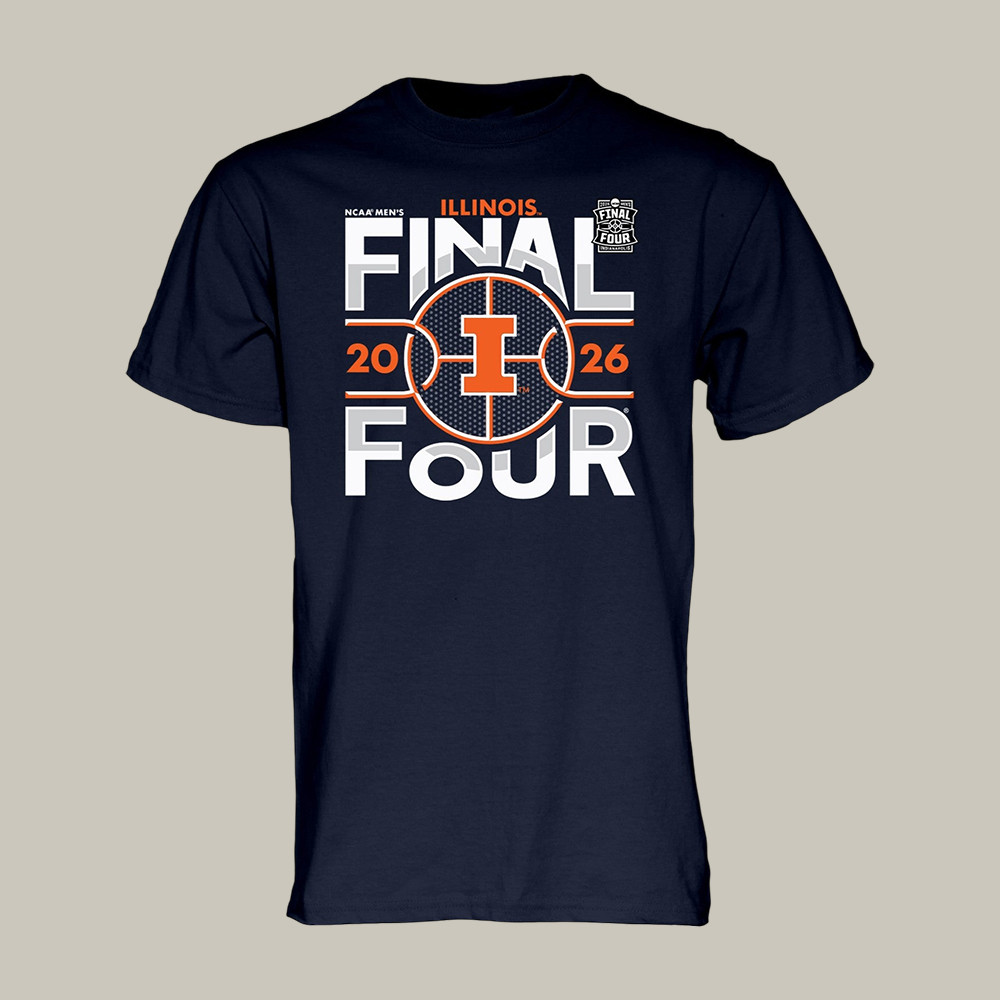 Illinois Basketball Final Four T-Shirt 2026 NCAA Men's Final Four Clothes Fan Gift For Father