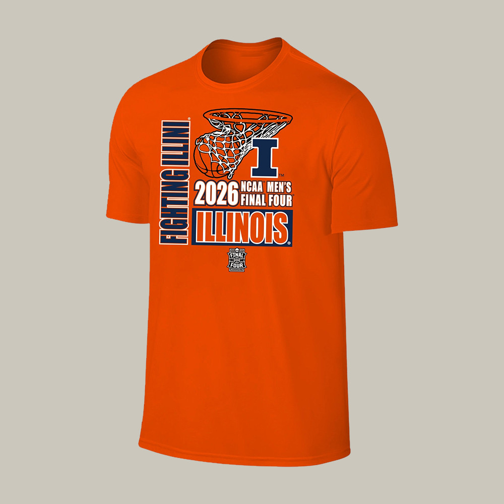 Illinois Basketball Final Four T-Shirt Illinois Fighting Illini Fan Shirt Game Day Gear