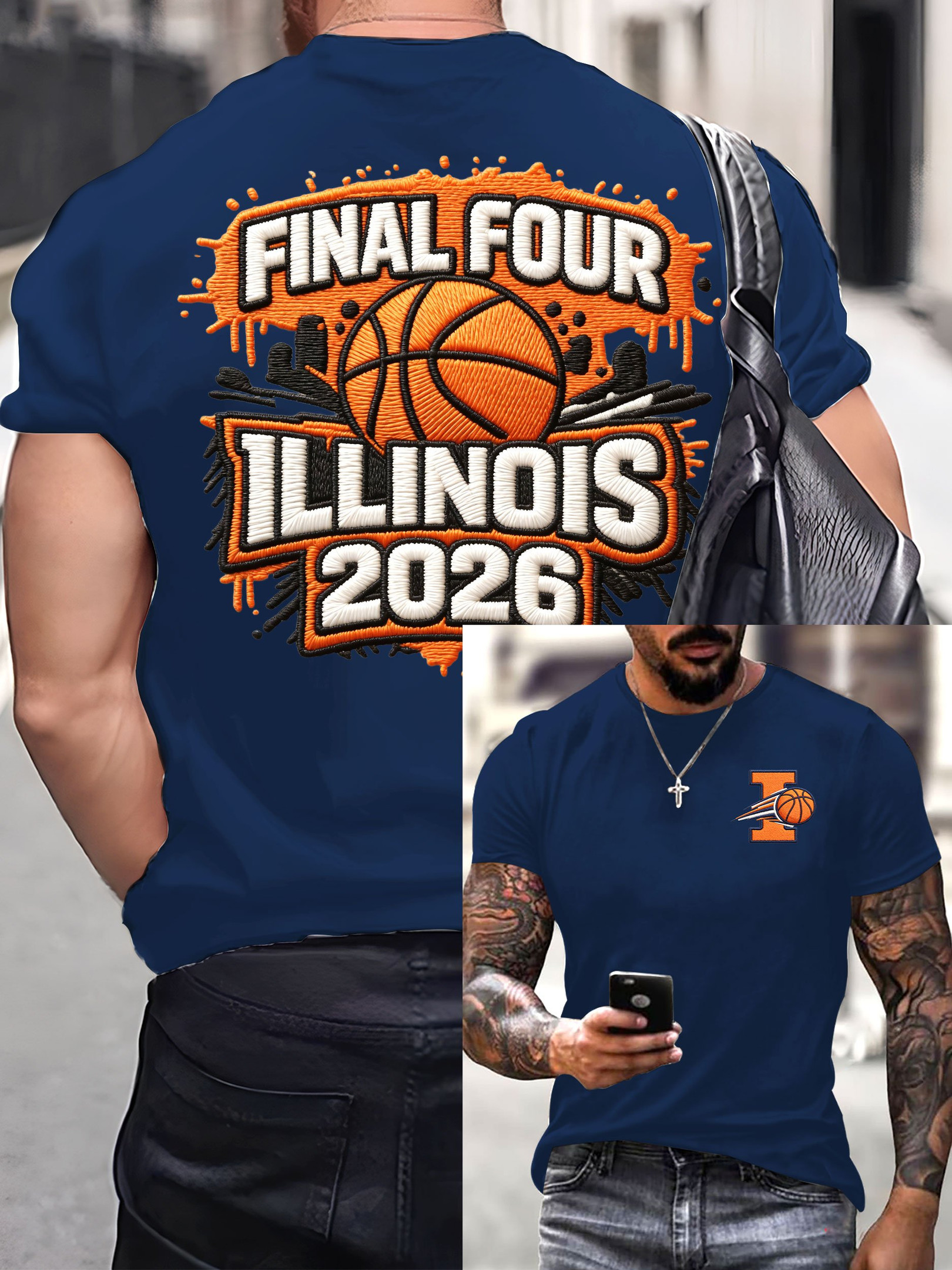 Illinois Fighting Illini 2026 Basketball Final Four T-Shirt Game Day March Madness Clothes