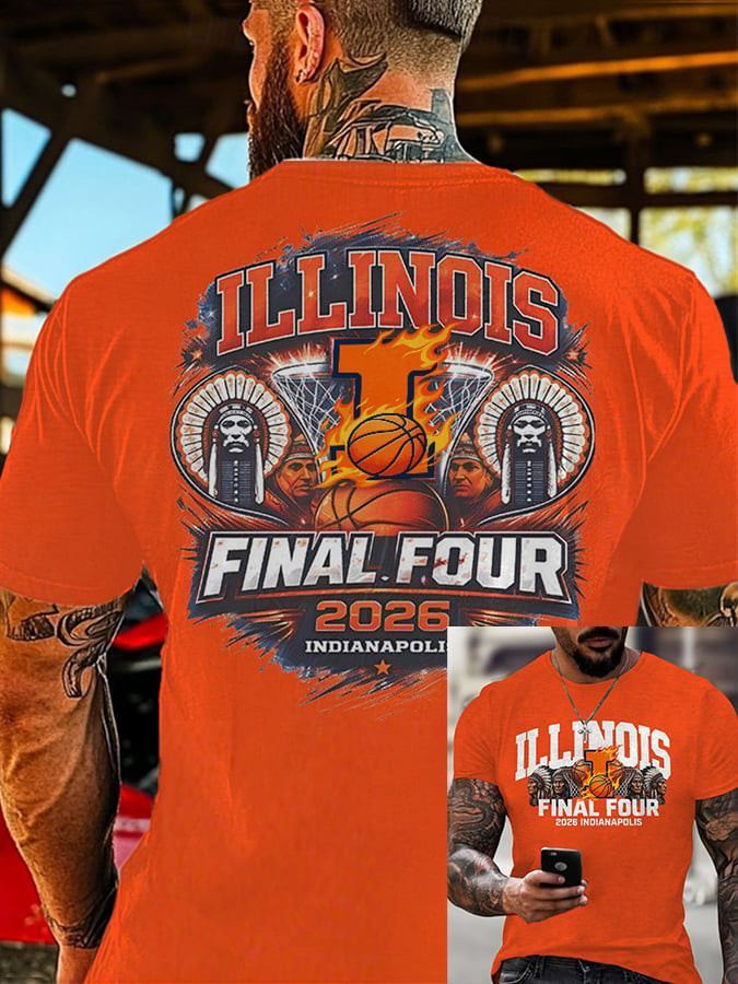 Illinois Fighting Illini 2026 Basketball Final Four T-Shirt March Madness Shirt Best Fans Gear