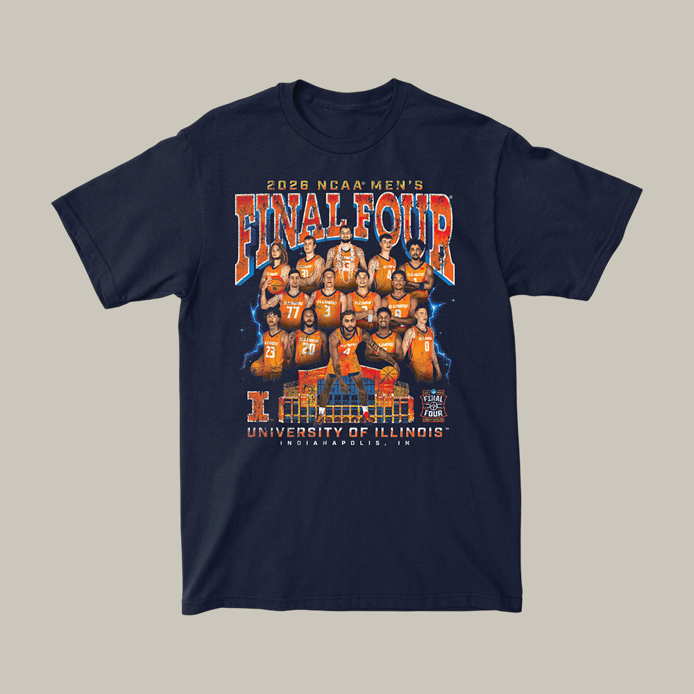 Illinois Fighting Illini 2026 Basketball Final Four T-Shirt March Madness Shirt Final Four Gear