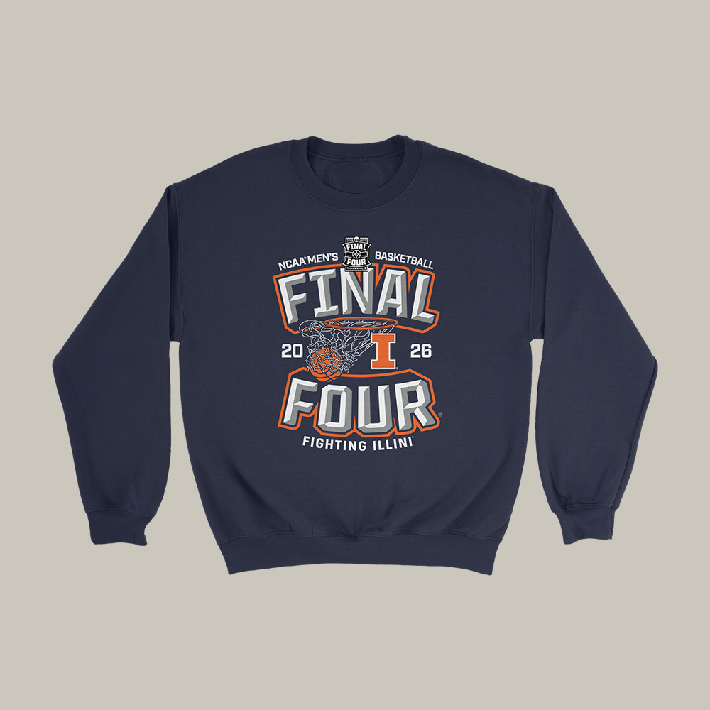 Illinois Fighting Illini 2026 Final Four Sweatshirt Basketball Apparel March Madness Gift For Fans