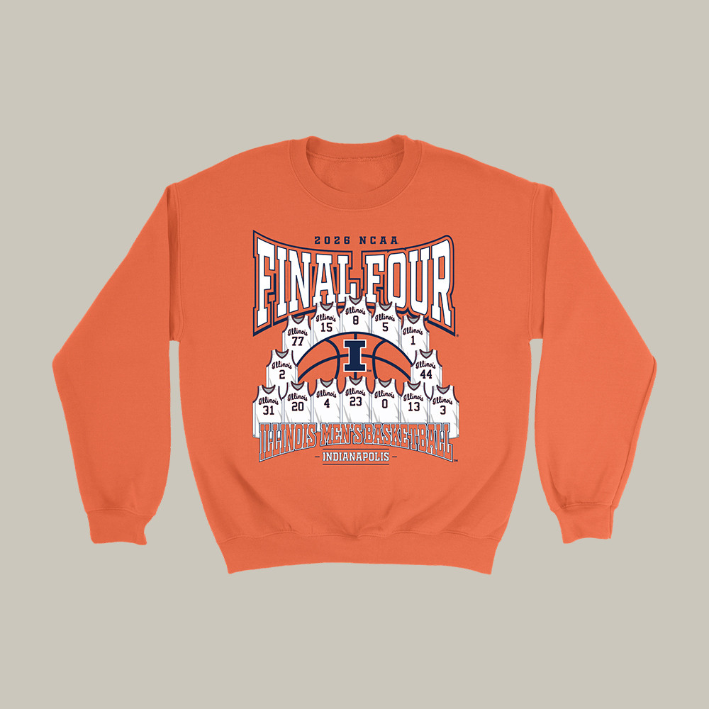 Illinois Fighting Illini 2026 NCAA Basketball Final Four Sweatshirt Basketball Apparel Gift For Fans