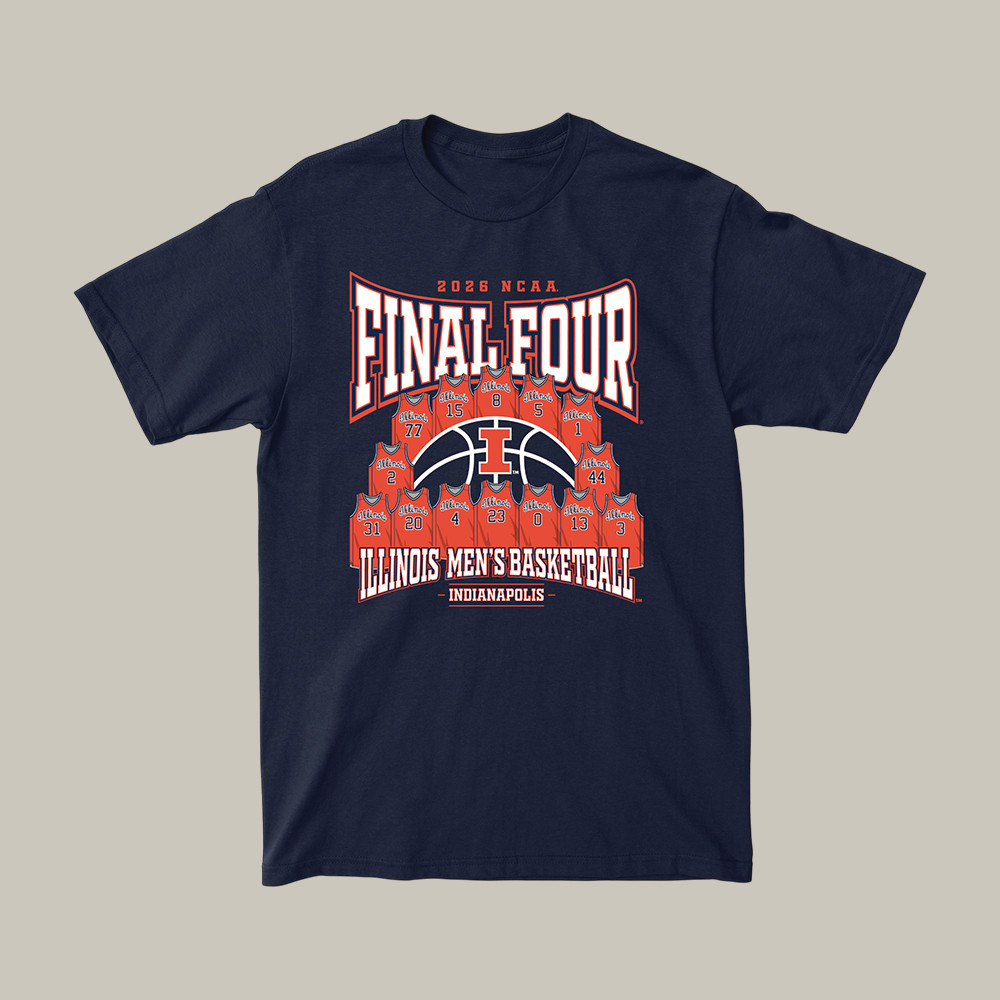 Illinois Fighting Illini 2026 NCAA Basketball Final Four T-Shirt March Madness Bracket Shirt Fan Gear