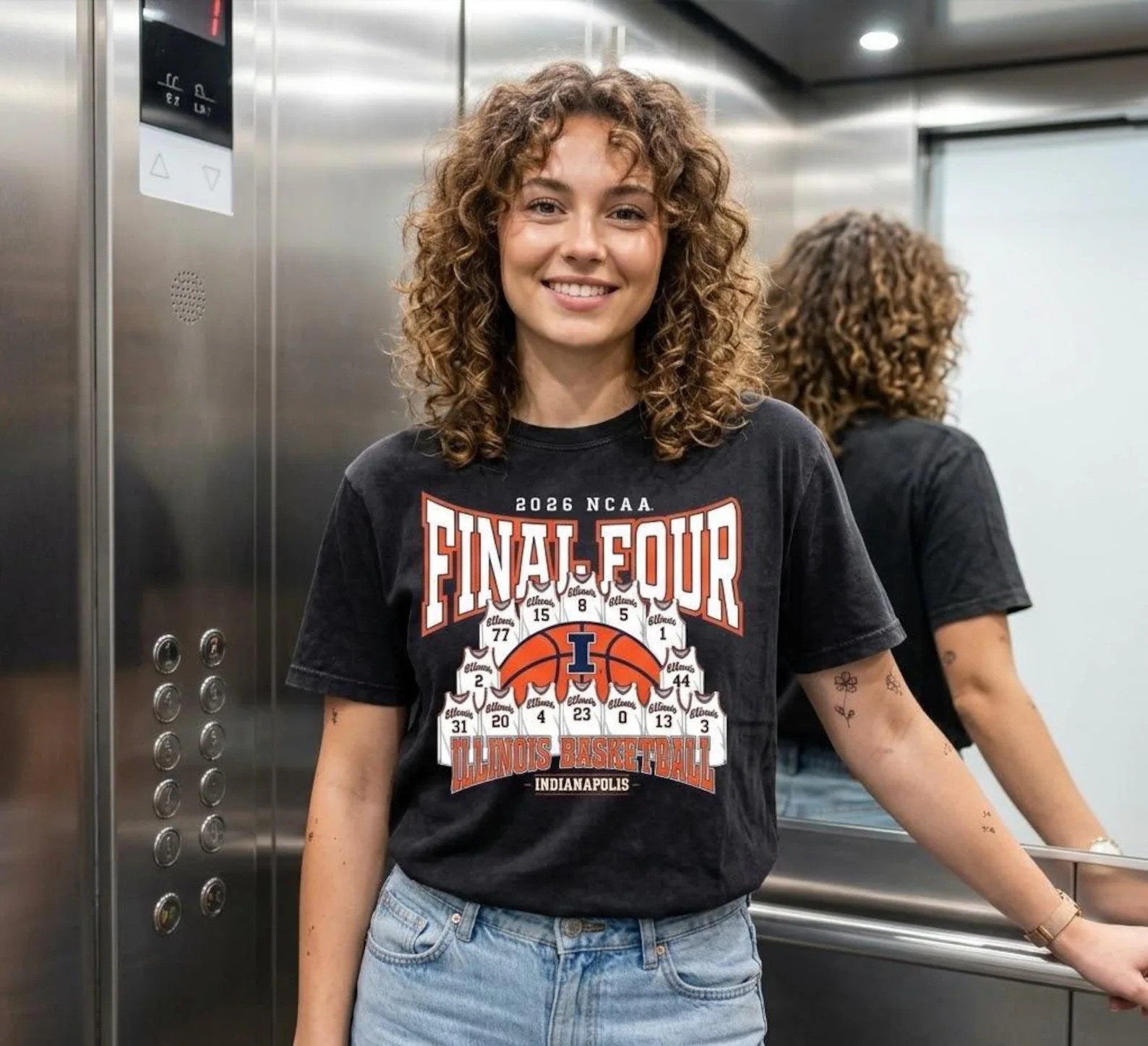 Illinois Fighting Illini 2026 NCAA Final Four Basketball T-Shirt Game Day Shirt Mother's Day Gift For Fans