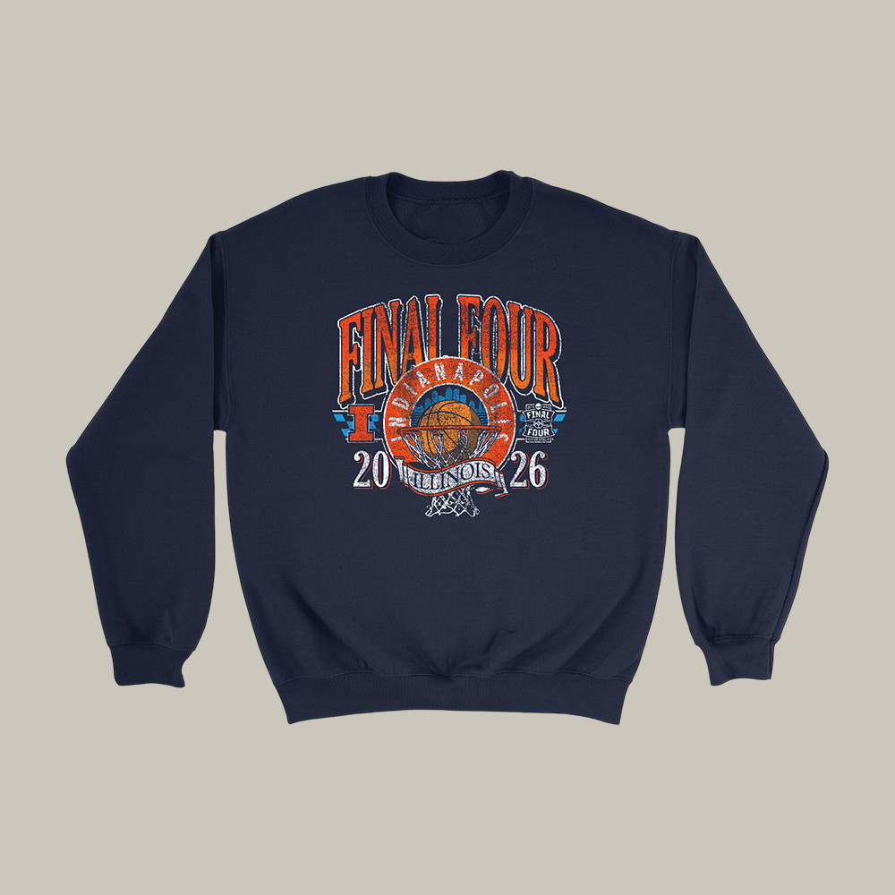 Illinois Fighting Illini 2026 NCAA Men's Basketball Sweatshirt March Madness Apparel Gift Idea