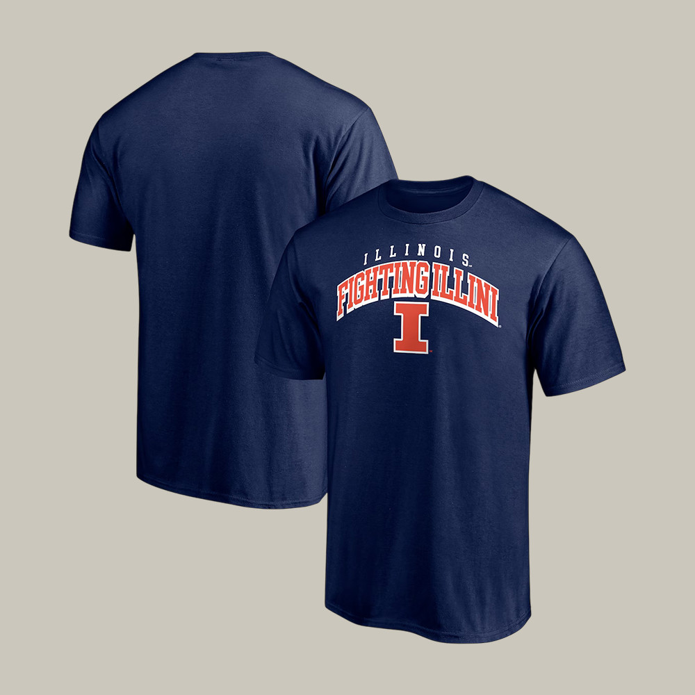 Illinois Fighting Illini 2026 NCAA Men's Basketball T-Shirt March Madness Clothes Fans Gear