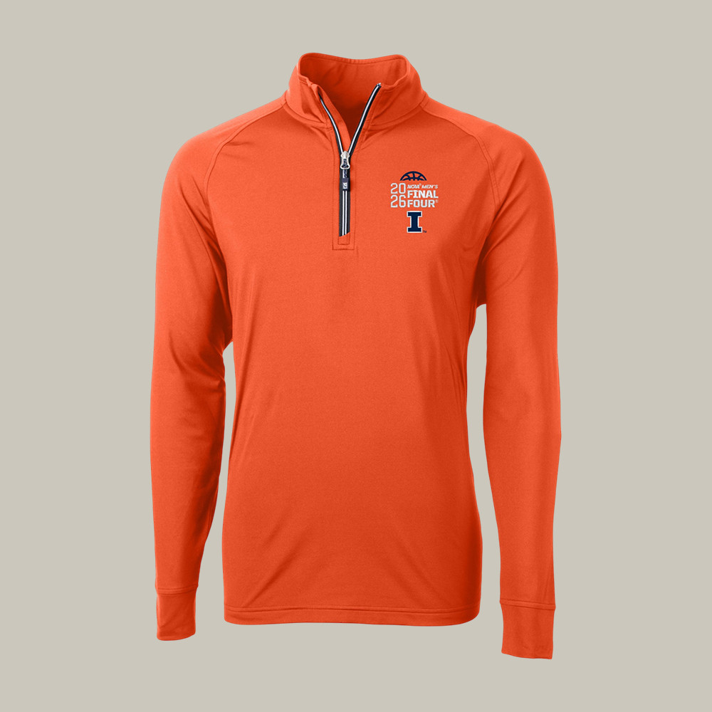 Illinois Fighting Illini 2026 NCAA Men's Final Four Half Zip Sweatshirt Basketball Clothing Line