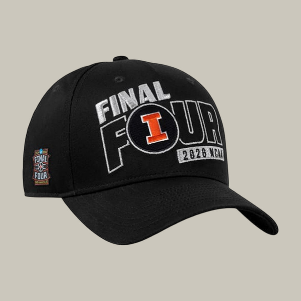 Illinois Fighting Illini 2026 NCAA Men's Final Four Hat Basketball Fan Merch Game Day Gear