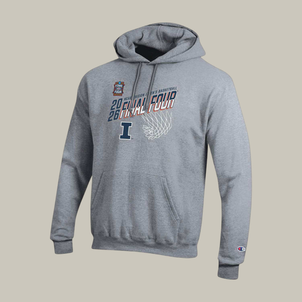 Illinois Fighting Illini 2026 NCAA Men's Final Four Hoodie Basketball Apparel Fan Gear