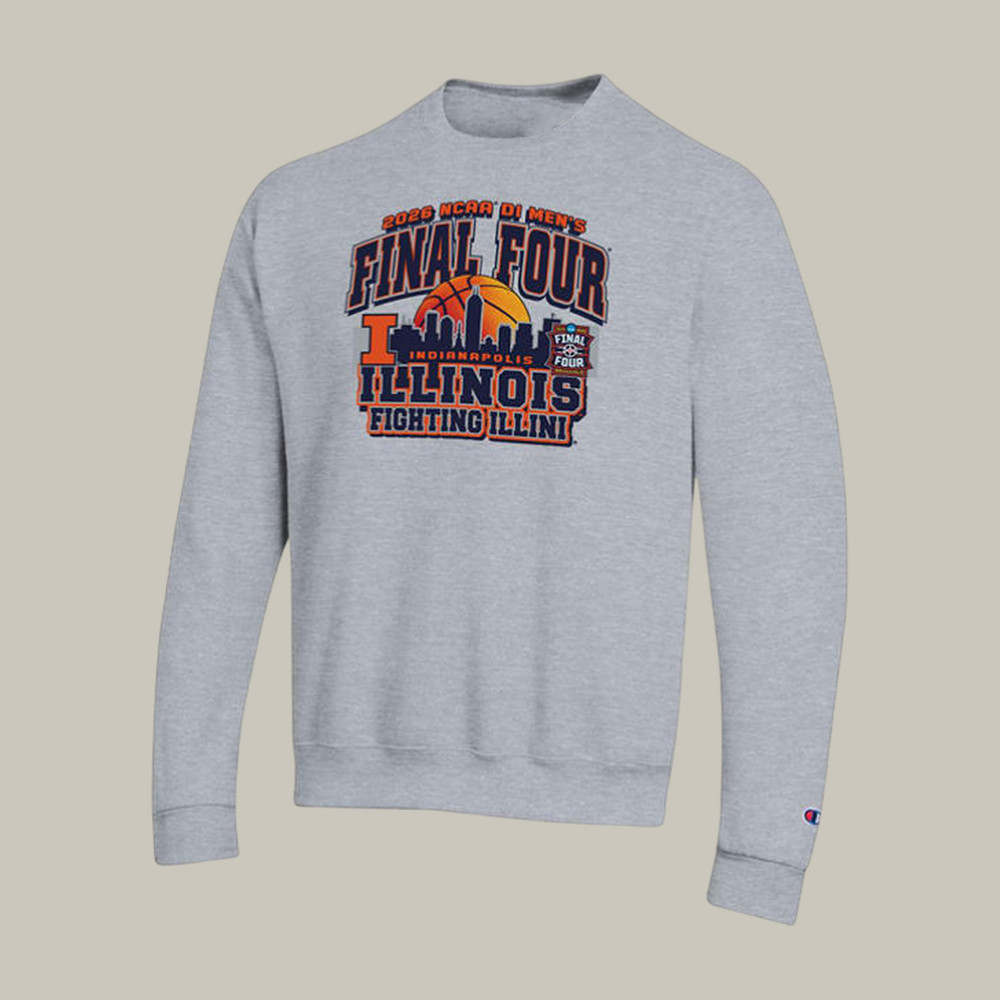 Illinois Fighting Illini 2026 NCAA Men's Final Four Sweatshirt Game Day Clothing Basketball Gear