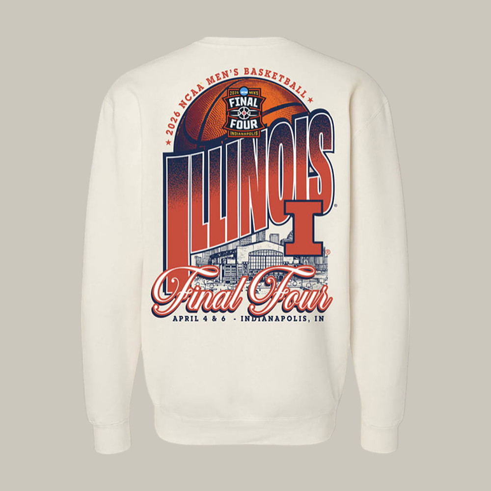 Illinois Fighting Illini 2026 NCAA Men's Final Four Sweatshirt Game Day Clothing Line