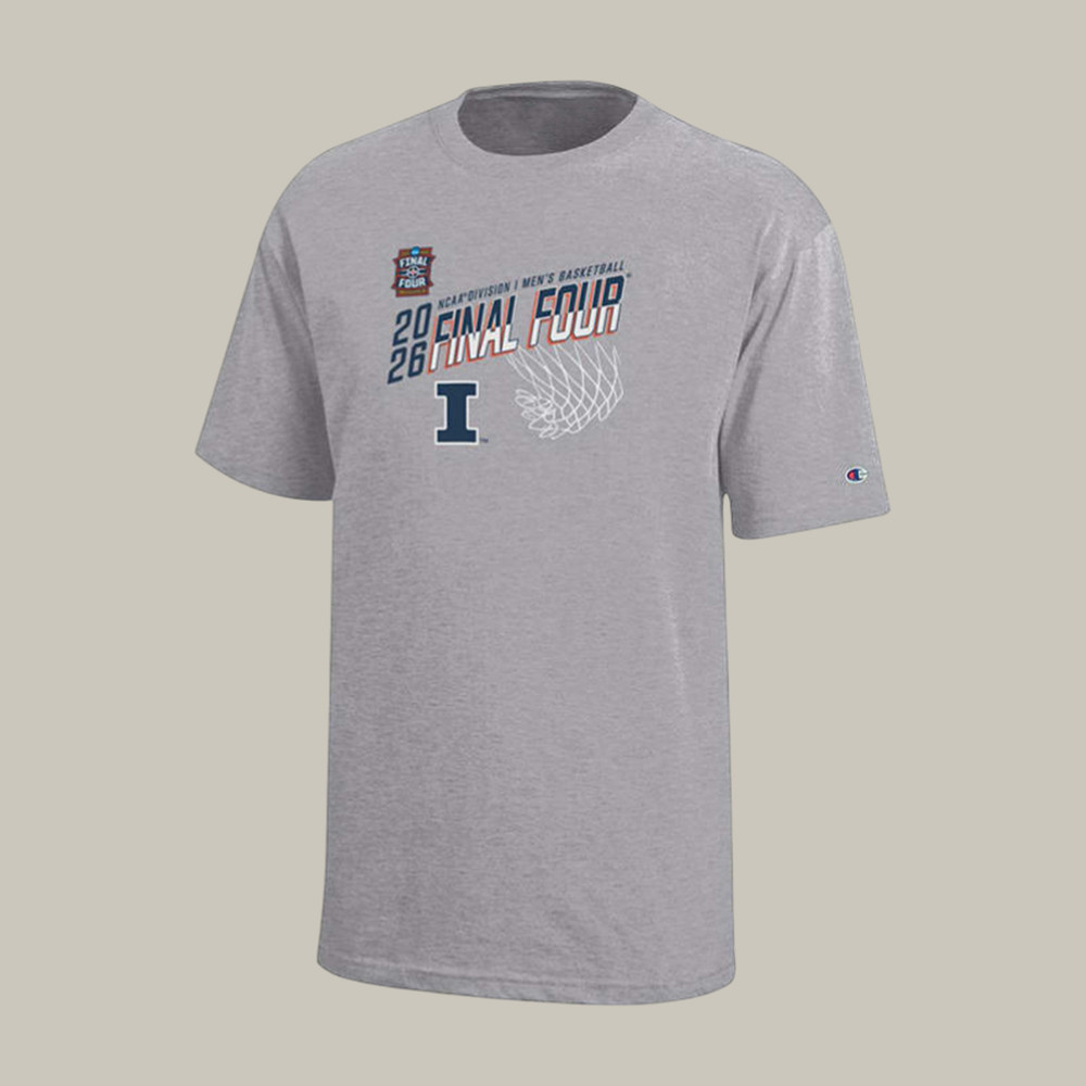 Illinois Fighting Illini 2026 NCAA Men's Final Four T-Shirt Basketball Clothes Basketball Gear