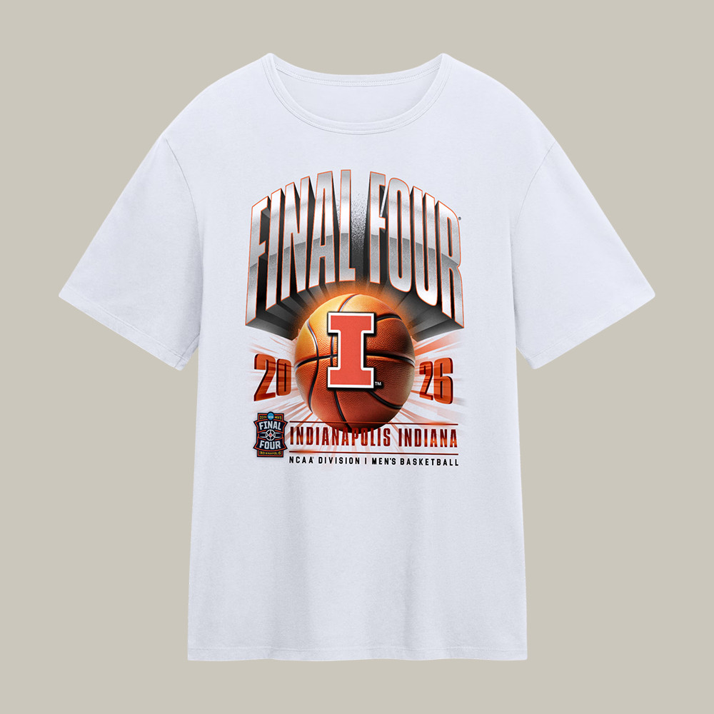 Illinois Fighting Illini Basketball Final Four 2026 T-Shirt Game Day March Madness Shirt Fans Gift
