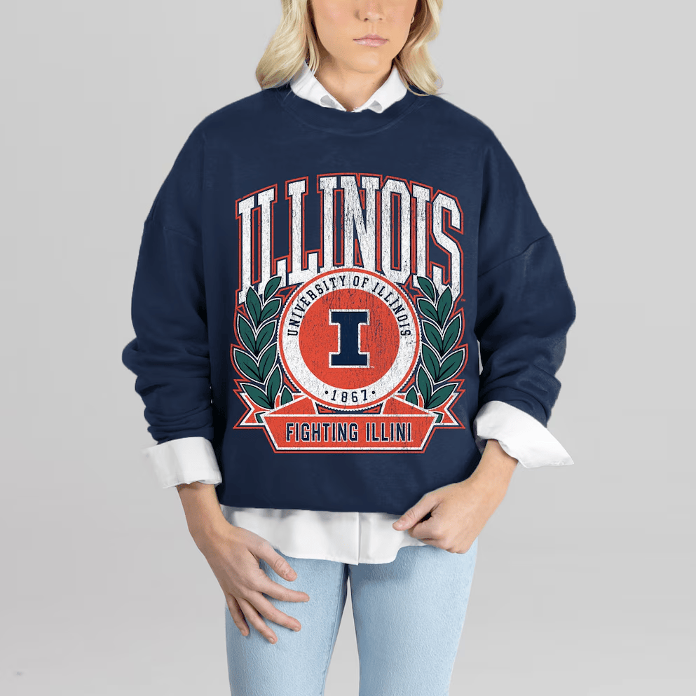 Illinois Fighting Illini Basketball Final Four Sweatshirt Game Day Clothing March Madness Gear