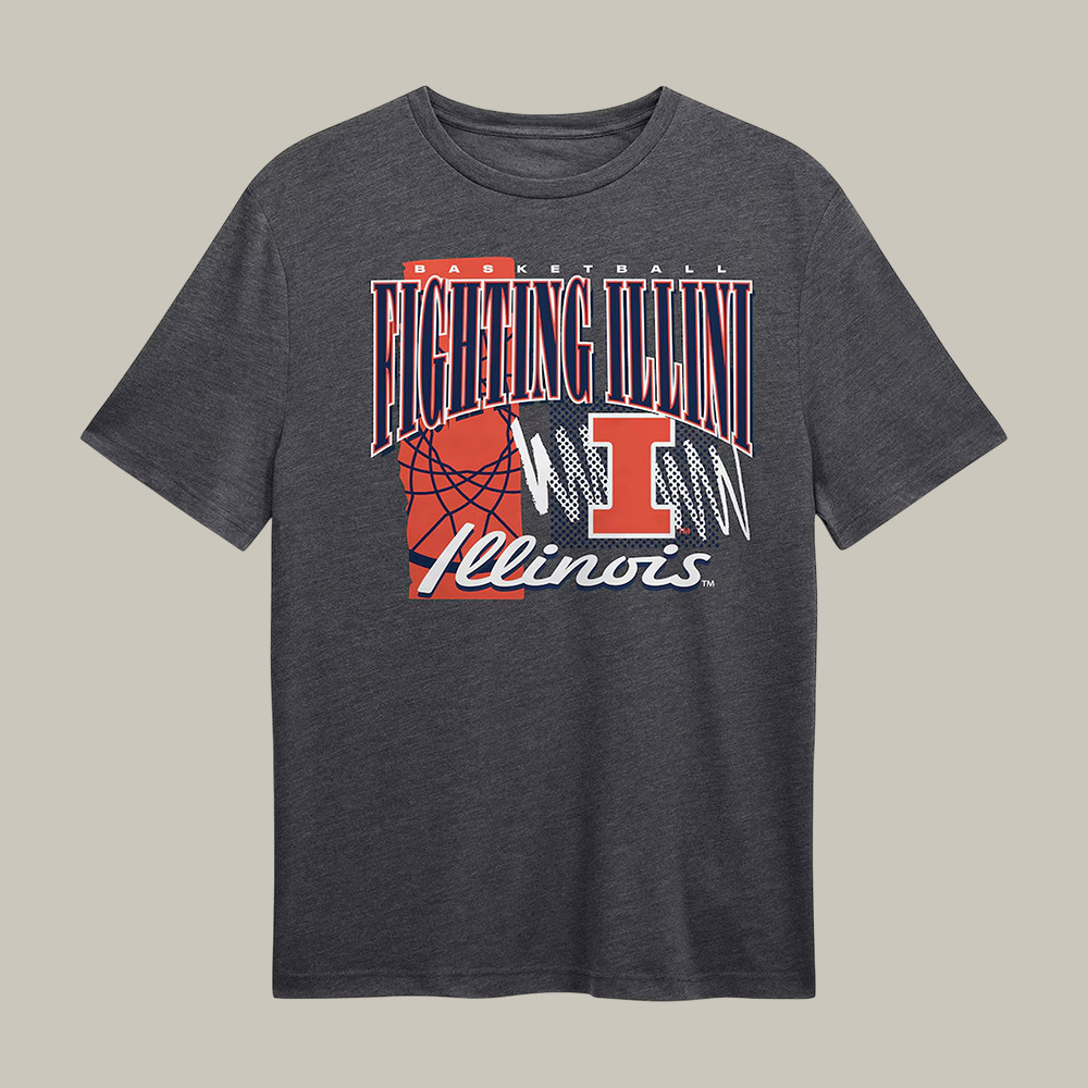 Illinois Fighting Illini Basketball Final Four T-Shirt 2026 NCAA Men's Basketball Merch Gift Idea