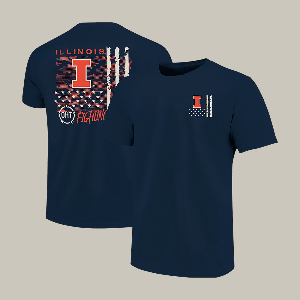 Illinois Fighting Illini Basketball Final Four T-Shirt March Madness Shirt Gift For Father's Day