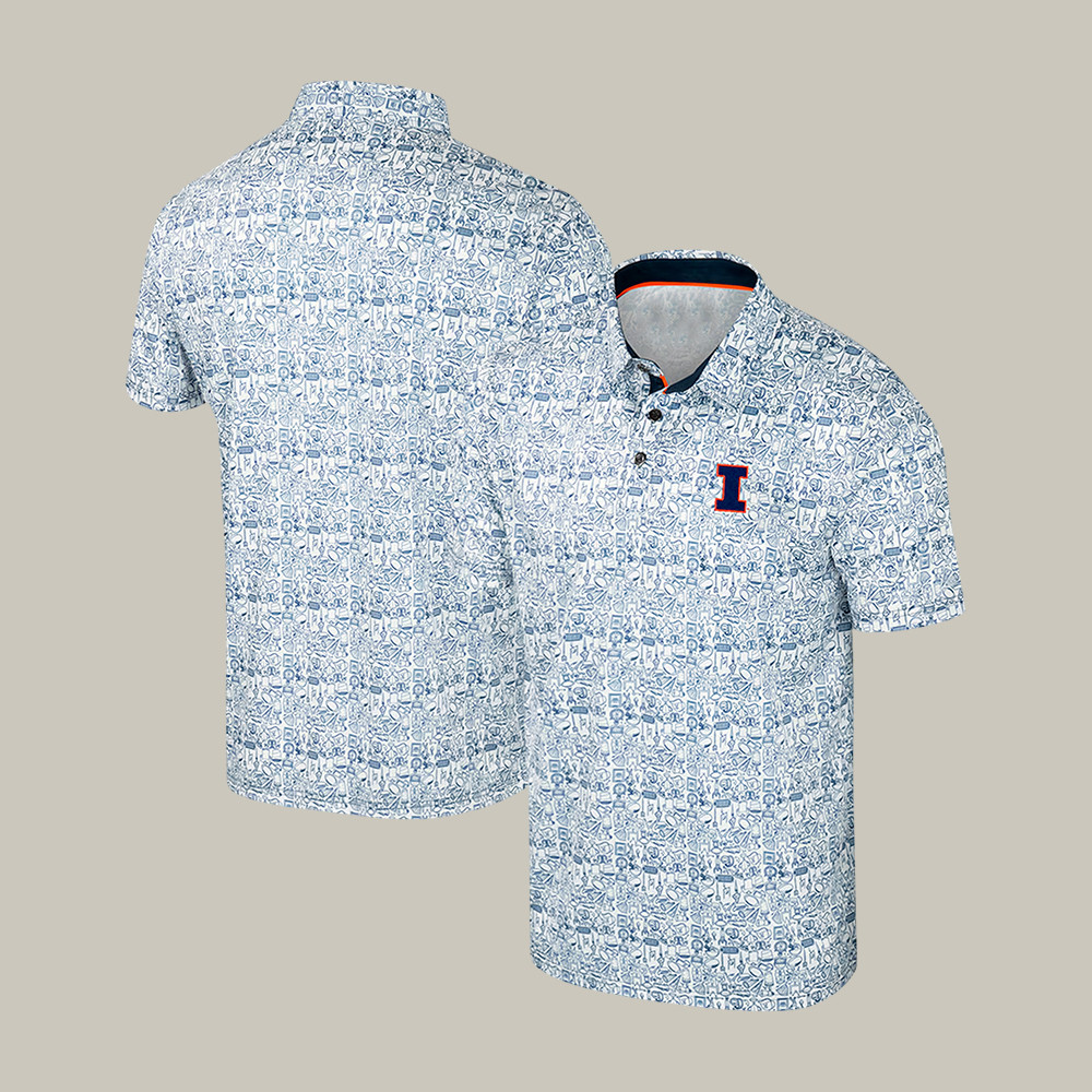 Illinois Fighting Illini Basketball Polo Shirt 2026 NCAA Men's Final Four Clothes Present For Him