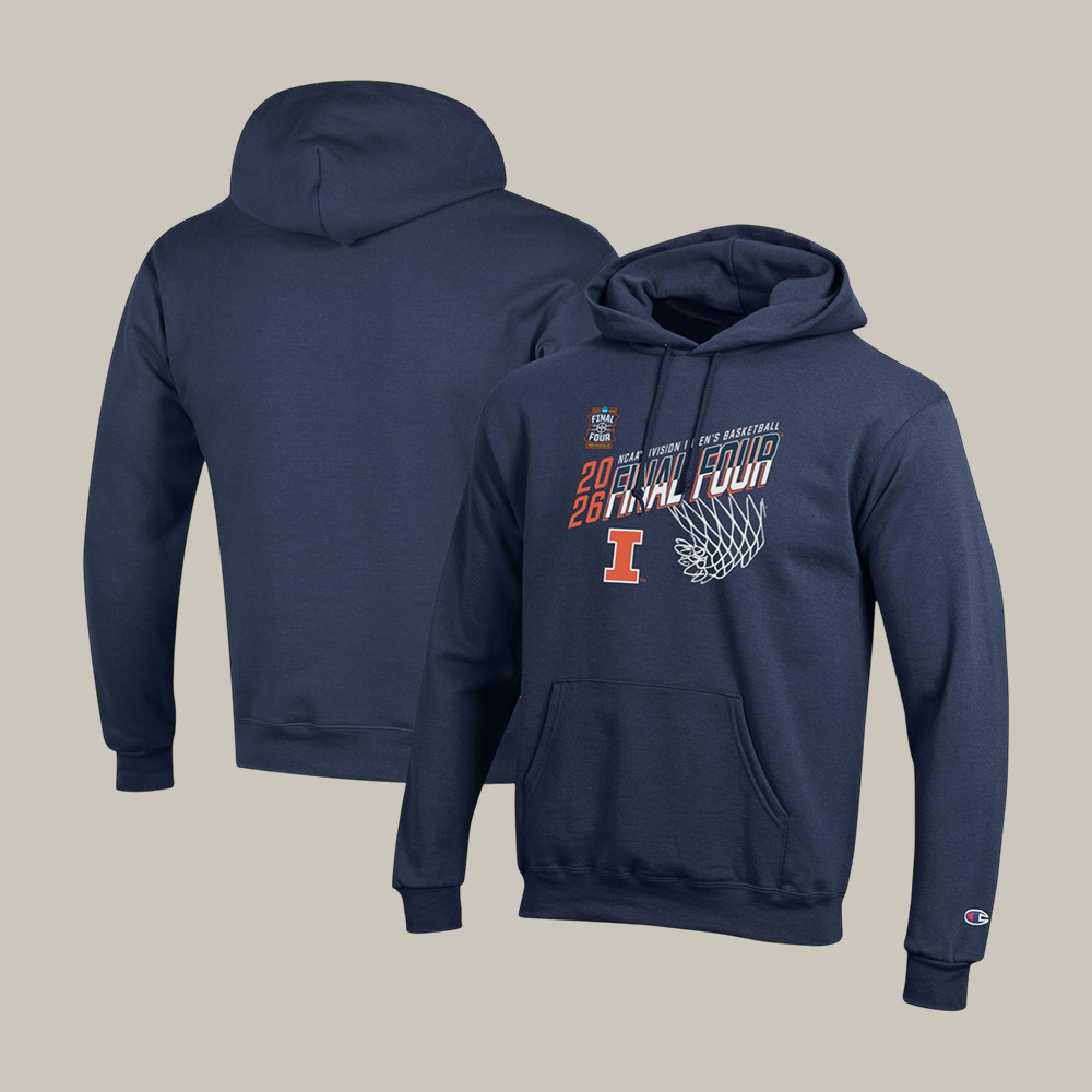 Illinois Fighting Illini Champion NCAA Men's Basketball Hoodie 2026 NCAA Men's Final Four Apparel Great Gift For Huge Fans