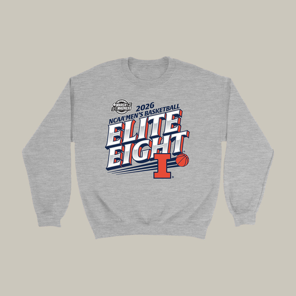 Illinois Fighting Illini Elite Eight Basketball Sweatshirt March Madness Apparel Gift For Him