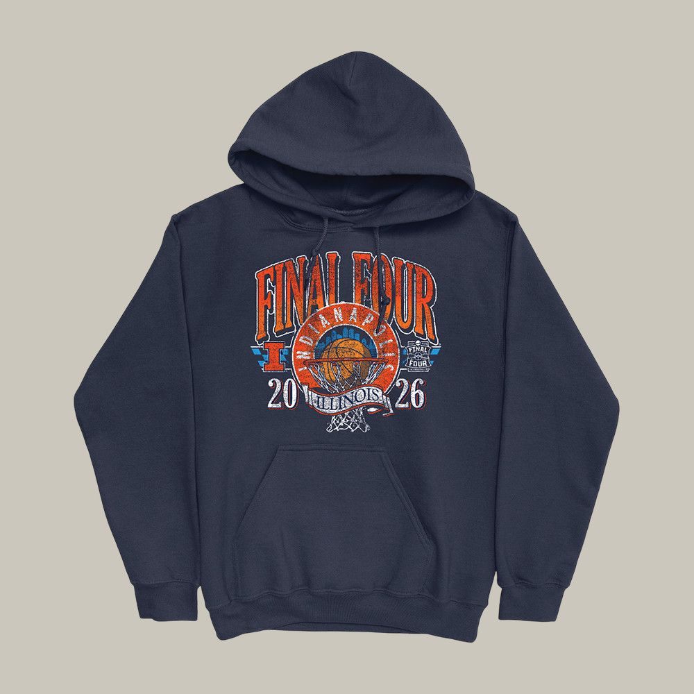 Illinois Fighting Illini Final Four 2026 Hoodie Game Day March Madness Apparel Basketball Gear