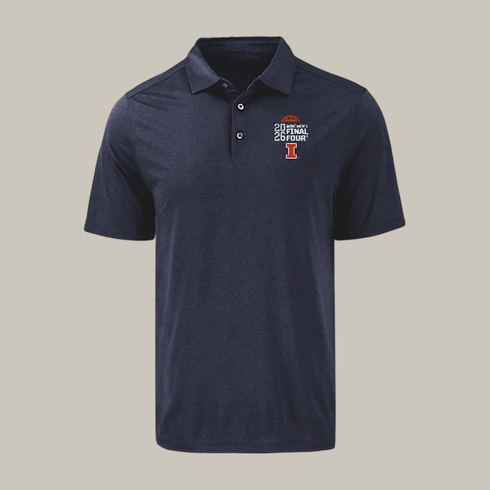 Illinois Fighting Illini Final Four 2026 Polo Shirt March Madness Final Four Clothes Gift For Father's Day