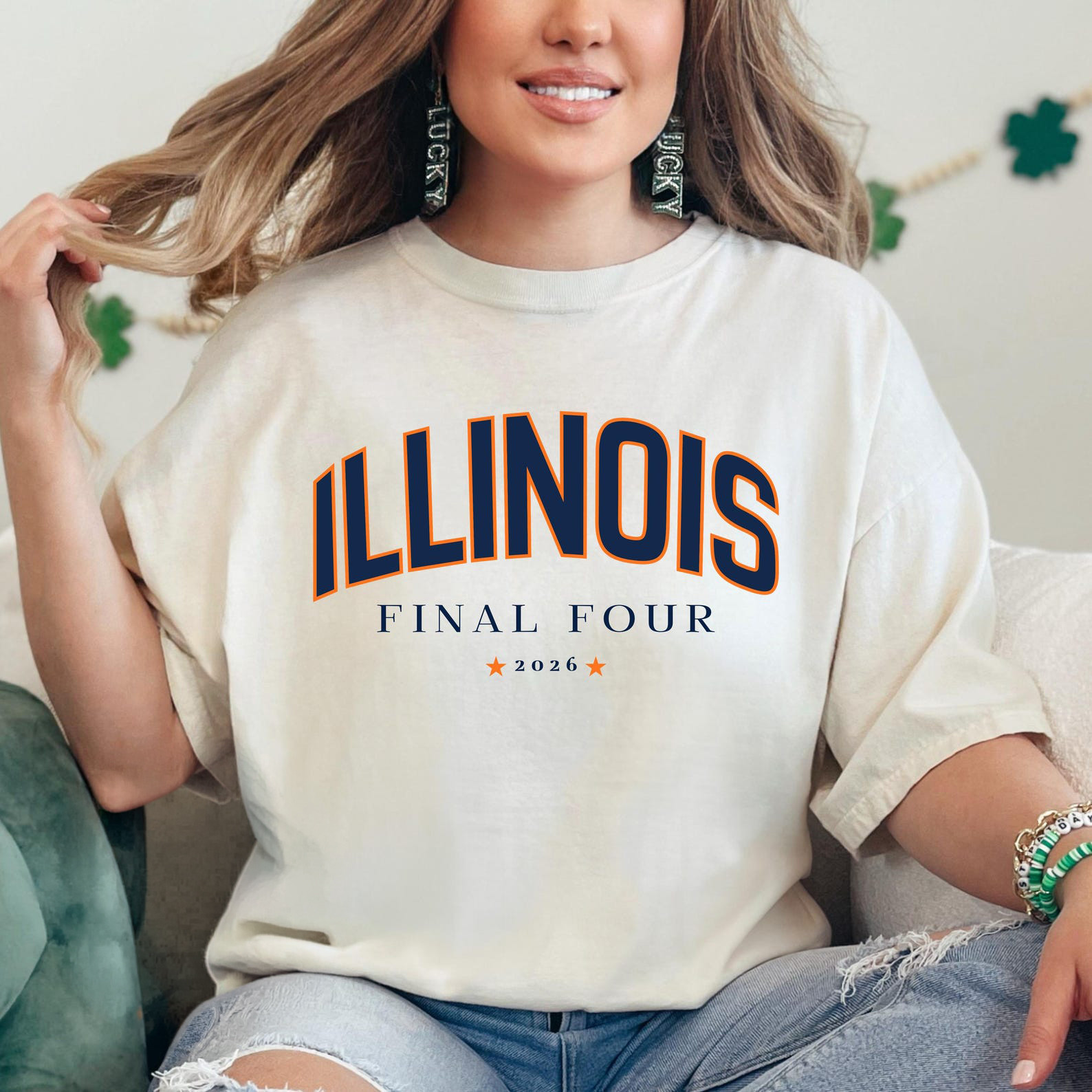 Illinois Fighting Illini Final Four 2026 T-Shirt Illinois Fighting Illini Clothes Present For Mom