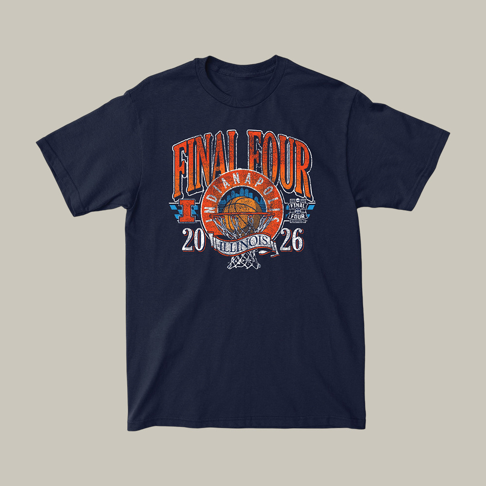 Illinois Fighting Illini Final Four 2026 T-Shirt March Madness Bracket Shirt Best Fan Gifts