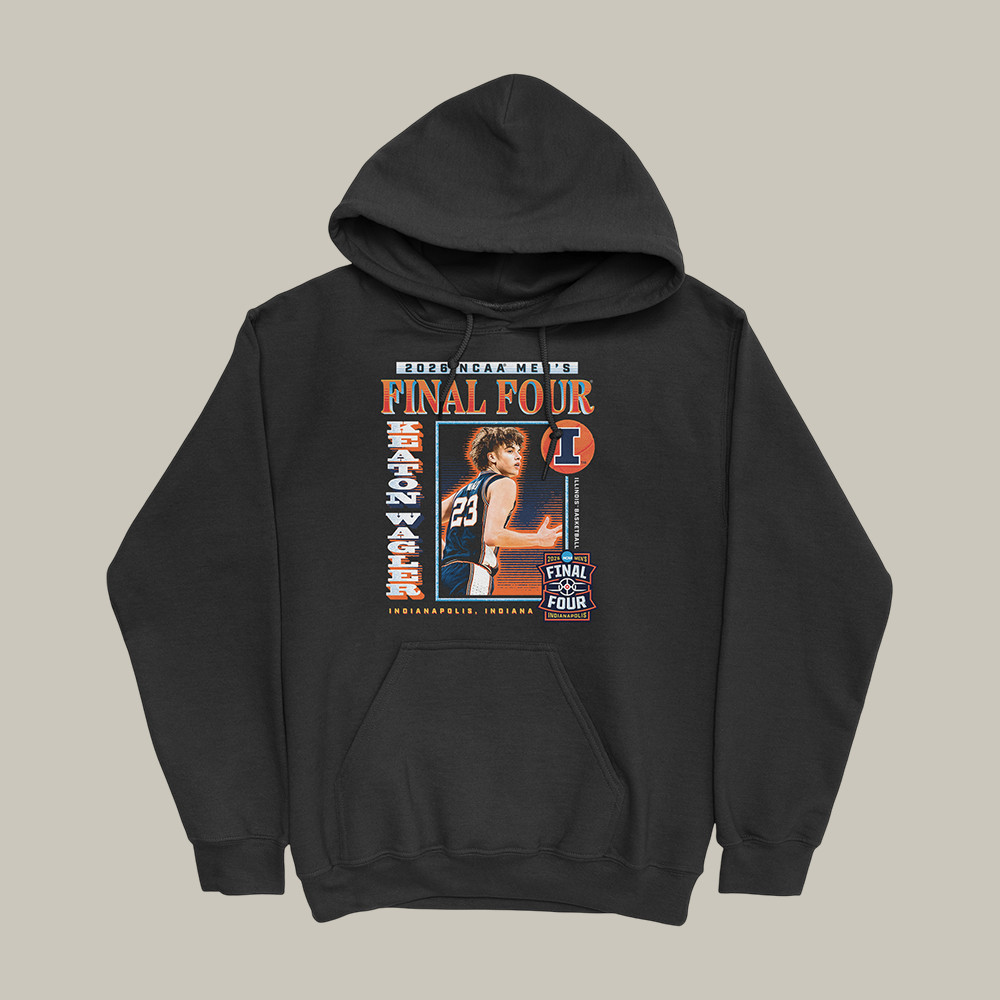 Illinois Fighting Illini Final Four Hoodie Keaton Wagler Apparel Present For Him