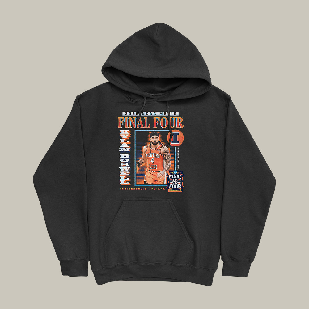 Illinois Fighting Illini Final Four Hoodie Kylan Boswell Hoodie March Madness Apparel