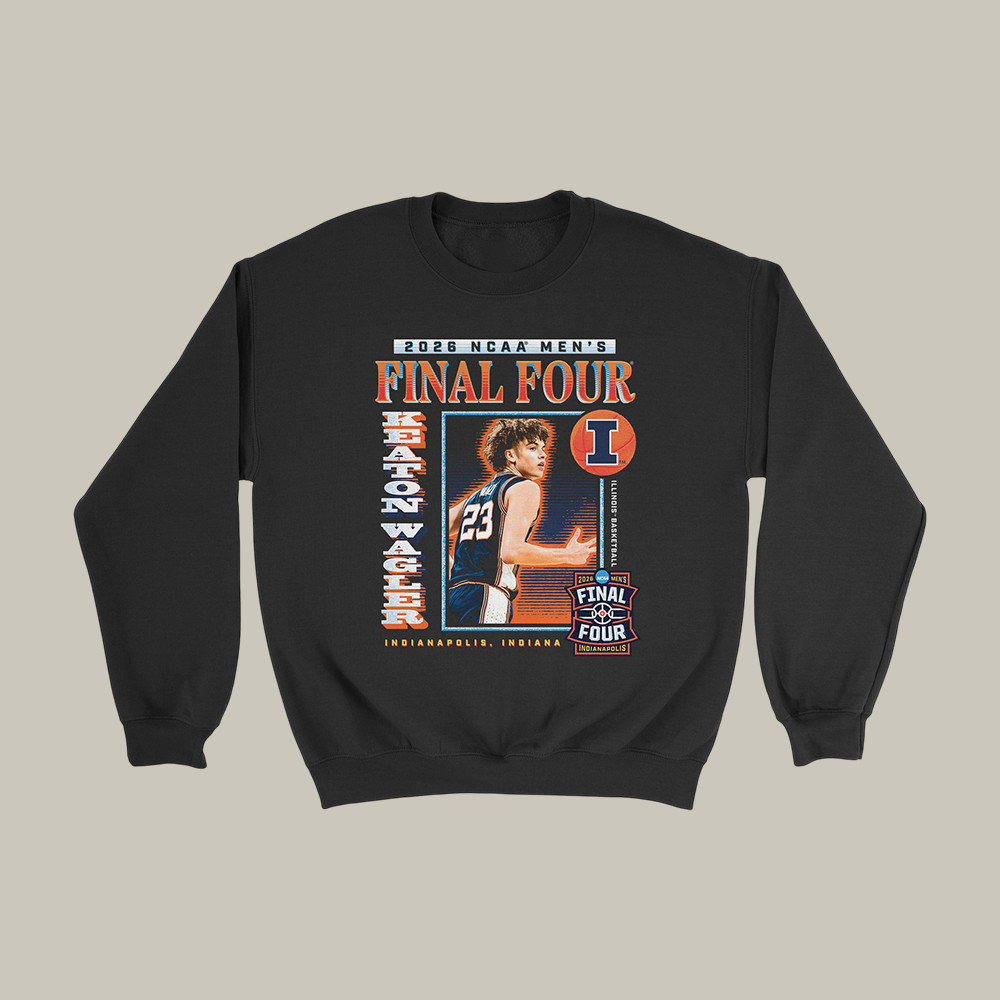 Illinois Fighting Illini Final Four Keaton Wagler Sweatshirt March Madness Clothing Fan Gears