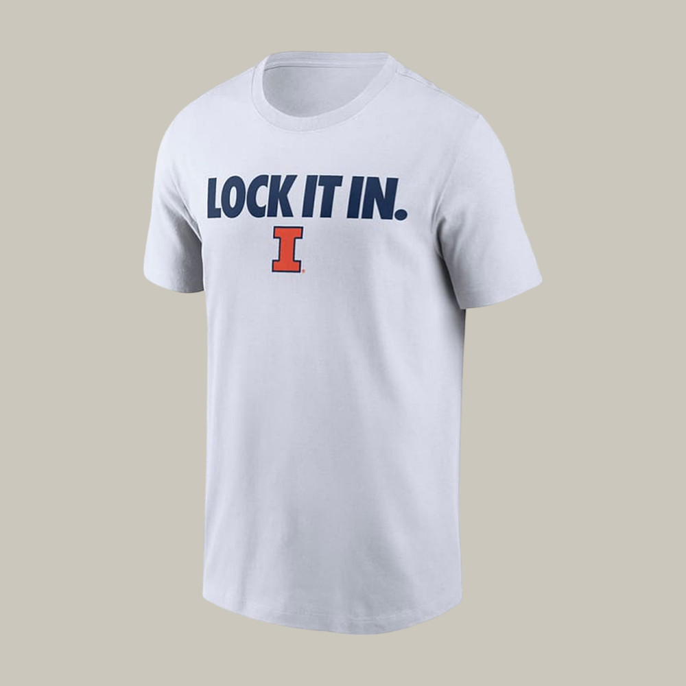Illinois Fighting Illini Lock In It T-Shirt 2026 NCAA Men's Final Four Merch Fan Gift For Him