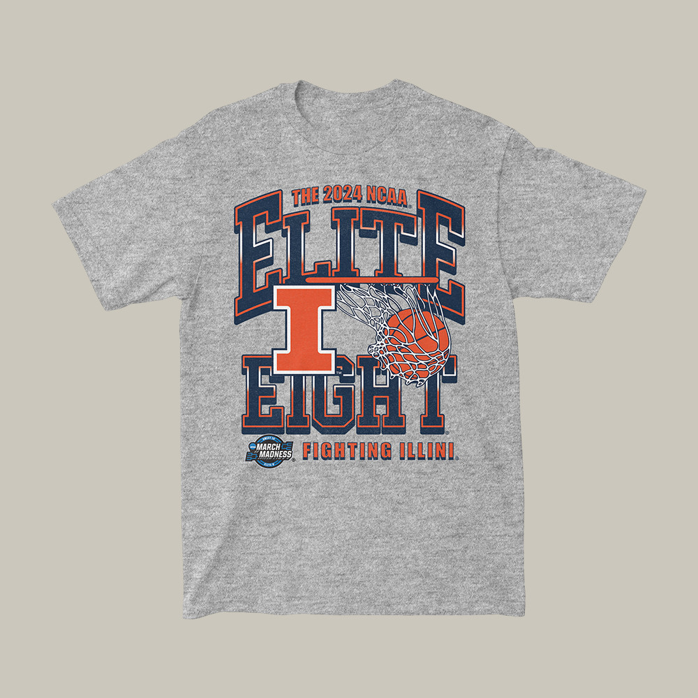 Illinois Fighting Illini MBB Elite Eight T-Shirt March Madness Final Four Shirt Best Fan Gifts