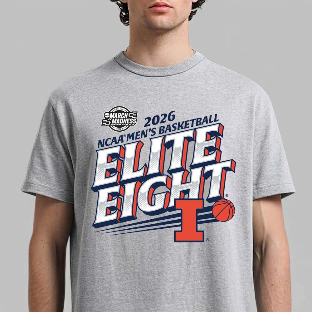 Illinois Fighting Illini Men's Basketball 2026 NCAA T-Shirt March Madness Shirt Fan Gear
